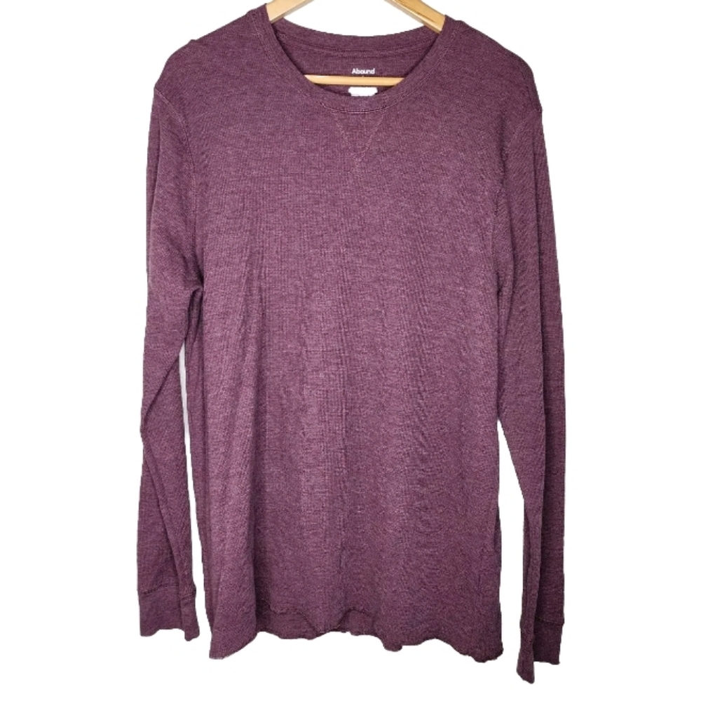 Abound  Long Sleeve Thermal Shirt in Plum Size XL